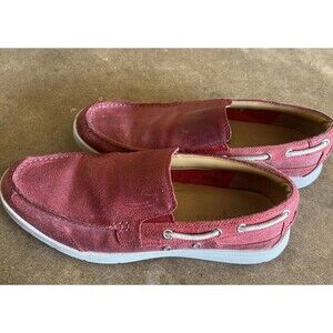 Cole Haan Mens 10.5 M Red Leather Shoes  Dockside Style